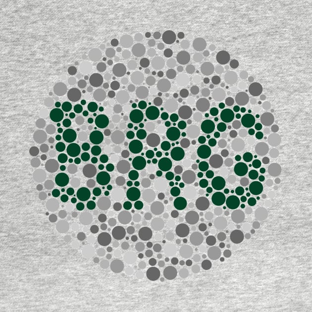 Ishihara automotive eye test for British Racing Green (grey) by 710Designs